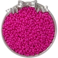 Rose red two-hole glass seed beads for DIY jewelry making and handmade accessories - Baking Varnish Style / 6x4mm (5g/Pack, Approx. 100 Pieces) / Fuschia