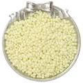 Creamy yellow peanut-shaped double-hole glass seed beads for DIY jewelry making - Baking Varnish Style / 6x4mm (5g/Pack, Approx. 100 Pieces) / Light Yellow