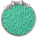 Peanut-shaped mint green glass seed beads with double holes for DIY jewelry - Baking Varnish Style / 6x4mm (5g/Pack, Approx. 100 Pieces) / Turquoise Green