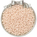 DIY cream peanut glass beads with double holes for handmade jewelry making and crafts - Baking Varnish Style / 6x4mm (5g/Pack, Approx. 100 Pieces) / Apricot