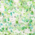 Mixed green glass and acrylic beads kit in various shapes for DIY jewelry making - 74# Multi-Shape Mixed Beads / 10g/Pack (Approx. 90-140 Pieces) / Green System