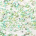 Mixed DIY bead set in mint green, white, and silver for handmade jewelry crafting - 76# Multi-Shape Mixed Beads / 10g/Pack (Approx. 90-140 Pieces) / Light Green Series