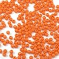 Cuentas acrílicas naranja vibrante de 6 mm con acabado liso para joyería artesanal - 6mm Agujero aprox. 1mm / Paquete de 10 / Naranja