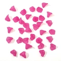 Frosted acrylic calla lily loose beads in vibrant rose pink for DIY jewelry making - Rose Pink