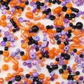 Halloween mix of orange, purple, and black glass beads in various shapes for DIY jewelry - 80# Multi-Shape Mixed Beads / 10g/Pack (Approx. 90-140 Pieces) / Halloween Series