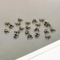 Antique bronze metal crimp beads for jewelry making necklaces and bracelets DIY - 4x7mm / Bronze
