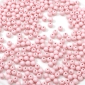Cuentas rosas de acrílico de 6mm para crear pulseras y collares hechos a mano - 6mm Agujero aprox. 1mm / Paquete de 10 / Rosa Claro