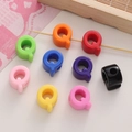 Colorful acrylic letter Q beads with large holes for DIY necklace and bracelet jewelry making - Korean Emerald / Letter Q