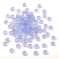 Perline in silicone viola chiaro opaco per la creazione di gioielli e accessori fai da te - 3x6mm (Foro circa 1mm) / 10g/Confezione (Circa 40 Pezzi) / Blu Oceano Opaco
