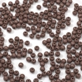 Cuentas de acrílico marrón oscuro de 6mm con acabado pulido para joyería DIY - 6mm Agujero aprox. 1mm / Paquete de 10 / Marrón