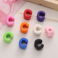 Perline a maglie aperte a forma di C in acrilico in nove colori per gioielli DIY - Lettera C