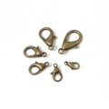 Set de seis cierres de langosta en aleación de bronce para la creación de joyas - 10mm (50 pzas) / Bronce Antiguo