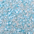 Mezcla de estrellas de arcilla polimérica azul y blanca para pulseras de bricolaje - Estilo B aprox. 2-10mm Pentagrama Serie Azul / 10g/Paquete