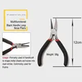 Detail of 12cm black handle round nose pliers for jewelry DIY loop and wire wrapping - Black Handle Round Nose Pliers