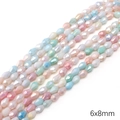 Pastel macaron faceted crystal beads 6x8mm teardrop shapes for DIY jewelry making - Teardrop Bead / 10 Pieces/Pack (6x8mm) / Macaron Mixed Colors