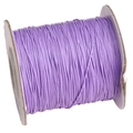 Rollo de 10 metros de cordón encerado lila para creación de joyas y manualidades - 0.5mm / Púrpura