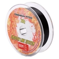 Black 1.0 professional PE braided beading thread on a 100M transparent spool roll - Black (1.0# 0.15mm)