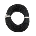 Carrete de cordón redondo negro para joyería DIY y pulseras hechas a mano - 1mm / Negro