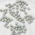 Silver grey 4-10mm imitation pearl glass beads for DIY jewelry and crafts making - Gray