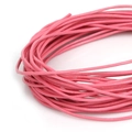 Cordón elástico de cuero sintético rosa para bisutería y accesorios hechos a mano - Rosa