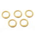 Cinque anelli a molla in lega laccata giallo chiaro per gioielli DIY e borse artigianali - 5 Pezzi/Confezione (Diametro 23,5 mm) / Giallo chiaro