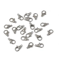 Détails des fermoirs mousquetons argentés pour la création de bijoux et colliers DIY - 14mm(303) / Métal canon