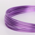 DIY craft aluminum wire in purple metallic finish for gardening and bicycle models - Purple