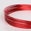 5-meter roll of 1.5mm vibrant red anodized aluminum craft wire for DIY projects - Red