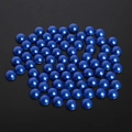 Flat back half round ABS faux pearls in royal blue for DIY crafts and nail art - 8mm (Approx. 200 Pieces/Pack) / Dark Blue