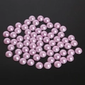 Pastel lavender flatback semi-round pearls for DIY crafts and nail art decoration - 8mm (Approx. 200 Pieces/Pack) / Light Purple