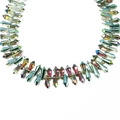 Irisierende tropfenförmige Glaskristallperlen mit AB-Beschichtung für DIY-Schmuck - 6x15mm (10 Stück/Packung) / Mehrfarbig Beschichtet