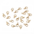 Fermoirs mousquetons dorés en alliage pour création de bijoux et colliers DIY - 10mm(301) / Or KC