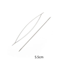 Macro di due aghi per perline da 5,5 cm in acciaio inossidabile per creazione gioielli fai da te - 5.8cm