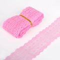 Pizzo floreale rosa 45mm per cucito fai da te e decorazione di capi d'abbigliamento - Rosa