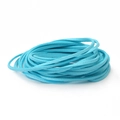 Cordino in finta pelle scamosciata blu lago da 3mm per gioielli fai-da-te e bracciali - 4m (Larghezza 2,5-2,6mm) / Blu Lago