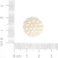 DIY 2.2cm cream white ABS pearl flower button accessory for handmade hair ornaments - Buddha Head Flower / 16mm (50 Pieces)