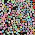 Vibrant iridescent flatback half pearls in mixed pastel colors for DIY crafts - Multicolor / 10mm (150 Pieces/Pack)