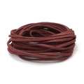 Cordino in finta pelle bordeaux da 3mm per braccialetti e gioielli fai-da-te - 4m (Larghezza 2,5-2,6mm) / Rosso ciliegia
