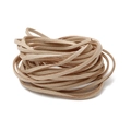 Rotolo di cordoncino scamosciato beige 3mm per creazione di gioielli fai-da-te e bracciali - 4m (Larghezza 2,5-2,6mm) / Cachi