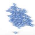 Light blue translucent teardrop glass beads for DIY jewelry bracelets and necklaces - 5 Pcs/Pack (Approx 9mm Length, 6mm Width, 1mm Hole) / Aqua