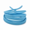 Hellblaue 3mm Wildlederimitat-Kordel für DIY-Schmuck und handgemachte Webprojekte - In Rolle / Himmelblau