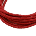 Perles Heishi rouges en pâte polymère pour la création de bijoux et bracelets DIY - Bordeaux
