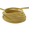 Gelbe 3mm Wildlederimitat-Schnur als Rolle für DIY-Schmuck und handgemachte Armbänder - In Rolle / Milchtee-Farbe
