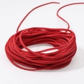 Plat rood imitatieleren koord voor DIY sieraden weven en handgemaakte kettingen - Echt Rood