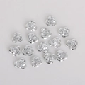 Detailed view of three-dimensional silver metal rose beads for DIY jewelry making - Diameter 6mm Height 4mm 100 Pieces/Pack / Silver