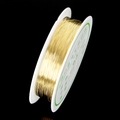 Golden 0.5mm jewelry craft wire on a white spool for DIY jewelry making - Gold (0.3mm)