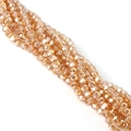 Gefacetteerde champagne goud kristal glazen kralen 4mm voor DIY sieraden en oorbellen - 4mm (Ongeveer 88-90 Kralen/Streng) / Gouden Champagne
