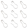 Épingles de sûreté en métal argenté en forme de poire pour étiquetage et tricotage - Argent