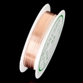 DIY jewelry crafting copper wire in 0.8mm gold finish wound on a white spool - Red Copper (0.8mm)