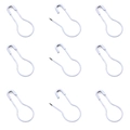 Épingles de sûreté blanches en forme de poire pour étiquettes et tricot DIY - Peint en blanc
